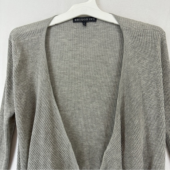 Brixon Ivy Knit Cardigan Cotton Size XS Grey - Picture 2 of 9